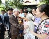 Tổng Bí thư Nguyễn Phú Trọng với nhân dân đến viếng Chủ tịch Hồ Chí Minh và thăm nơi ở, làm việc của Người. (Ảnh: TTXVN)