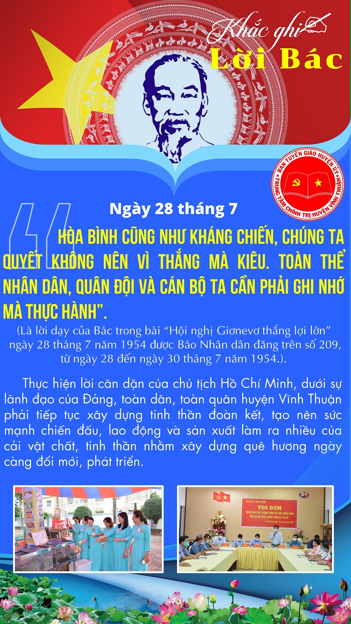 Khắc ghi lời Bác ngày 28-7