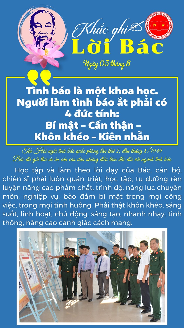 Khắc ghi lời Bác ngày 03-8