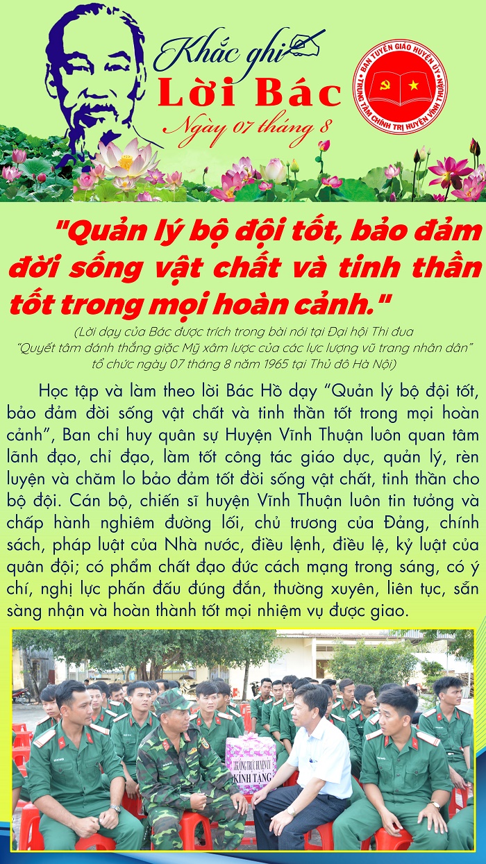 Khắc ghi lời Bác ngày 07-8