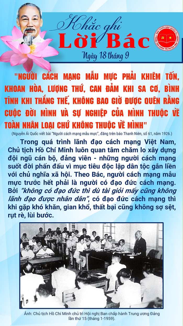 Khắc ghi lời Bác ngày 18-9