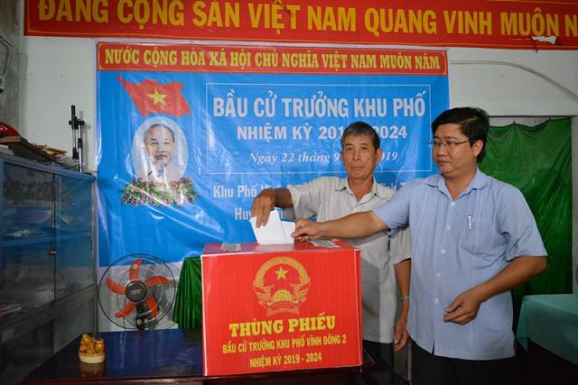 Vĩnh Thuận hoàn thành công tác bầu cử trưởng ấp, trưởng khu phố nhiệm kỳ 2019-2024