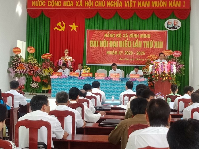 Đại hội đại biểu Đảng bộ xã Bình Minh lần thứ XIII, nhiệm kỳ 2020-2025