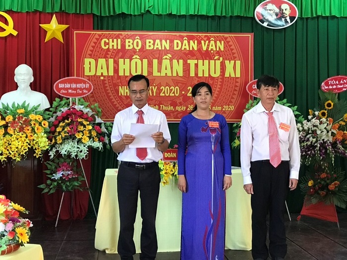 Đại hội đảng viên chi bộ Ban dân vận lần thứ XI nhiệm kỳ 2020-2025