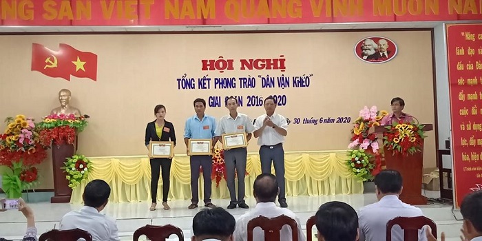 Vĩnh Bình Bắc tổng kết thực hiện phong trào thi đua “Dân vận khéo” giai đoạn 2016-2020