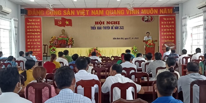 Vĩnh Bình Bắc: Tổ chức triển khai chuyên đề toàn khóa và Chuyên đề năm 2021.