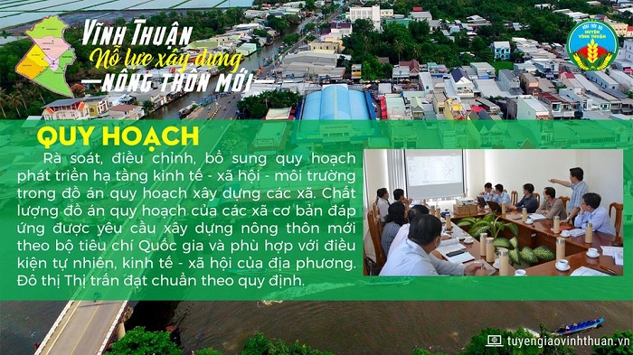 Vĩnh Thuận nỗ lực xây dựng Nông thôn mới: Công tác Quy hoạch