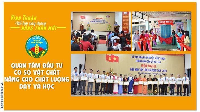 Vĩnh Thuận nỗ lực xây dựng Nông thôn mới: Quan tâm đầu tư cơ sở vật chất nâng cao chất lượng dạy và học