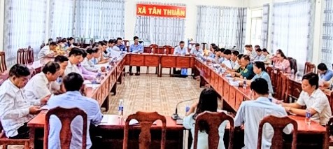 Tân Thuận tổ chức hội nghị Ban chấp hành đảng uỷ (mở rộng) sơ kết giữa nhiệm kỳ thực hiện nghị quyết Đại hội đảng bộ xã khoá XIII, nhiệm kỳ 2020-2025